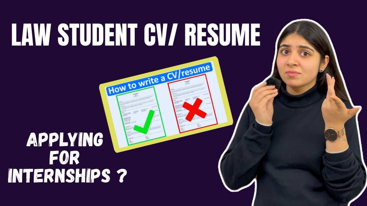 Law Student CV That Gets You Internships | Mistakes to Avoid❌ ⚖️