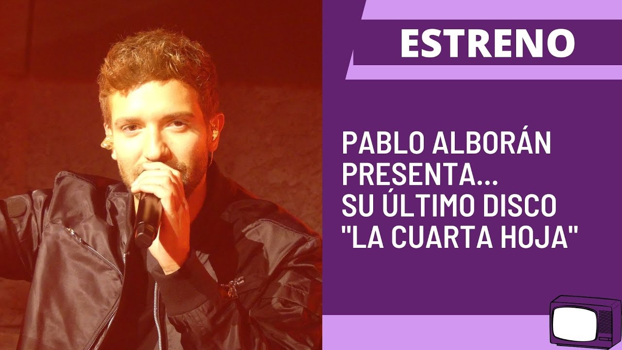 Pablo Alborán presenta su último disco, La Cuarta Hoja