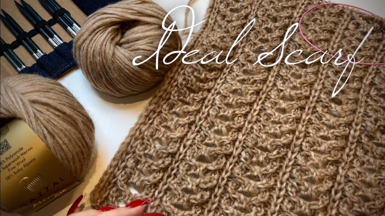 Красивейший шарф за два часа! 🎄🧣👌 Мастер-класс! Knitting beautiful scarf