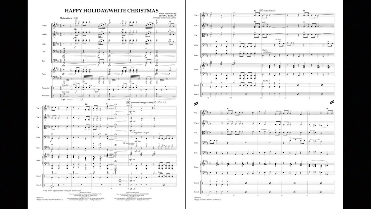 Happy Holiday/White Christmas by Irving Berlin/arr. Ted Ricketts