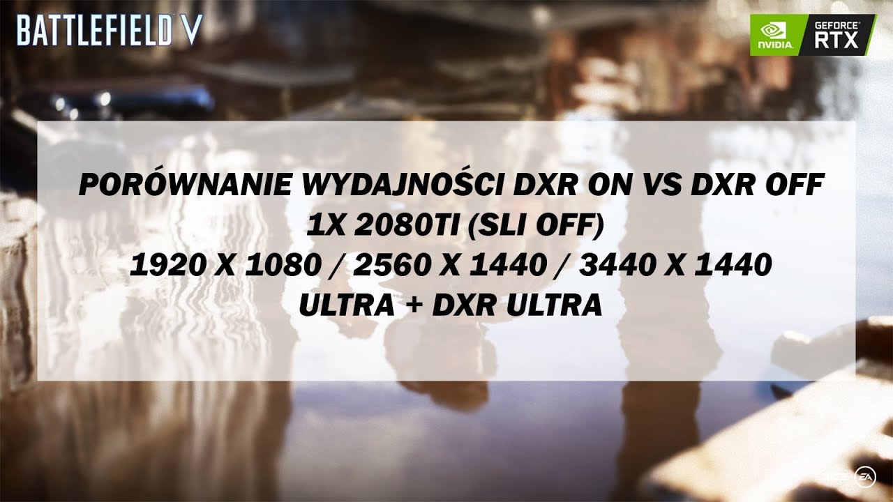 BFV | DXR ON vs DXR OFF | RTX 2080Ti | Test na 3 mapach | 3 Rozdzielczości | X299