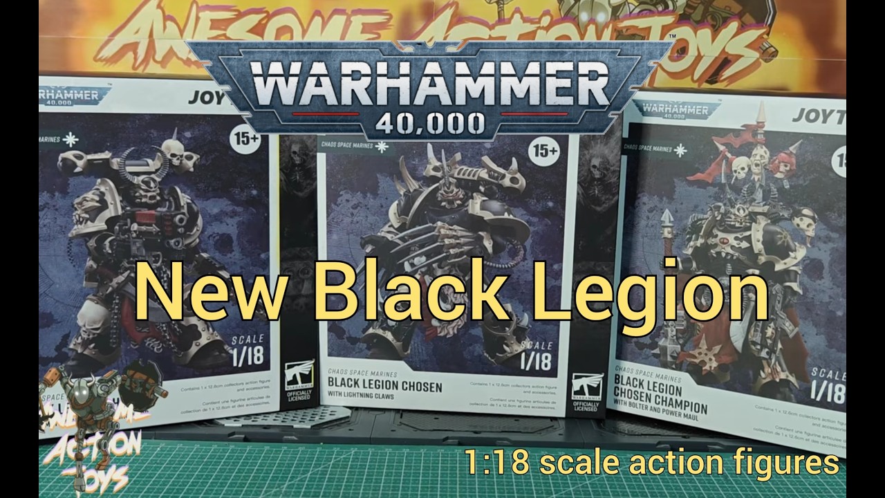 Фигурки Избранных и Чемпионов Чёрного Легиона Хаоса из вселенной Warhammer 40k в масштабе 1:18 от...