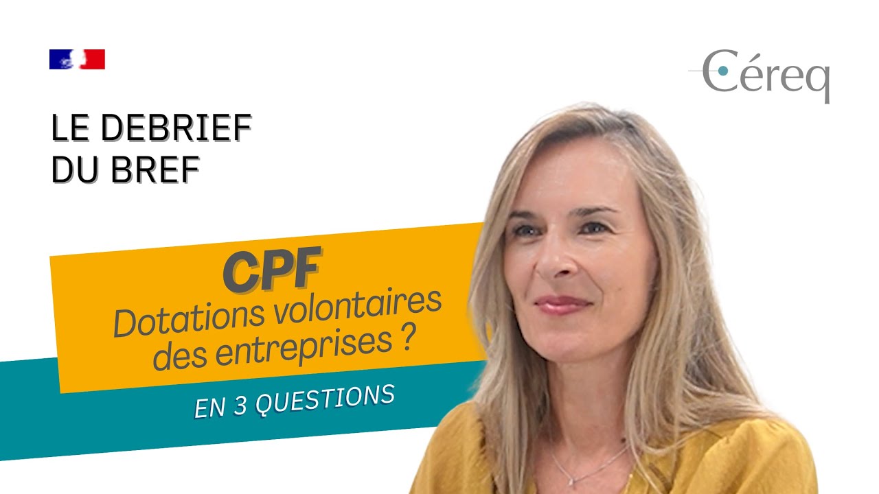CPF : Dotations volontaires des entreprises