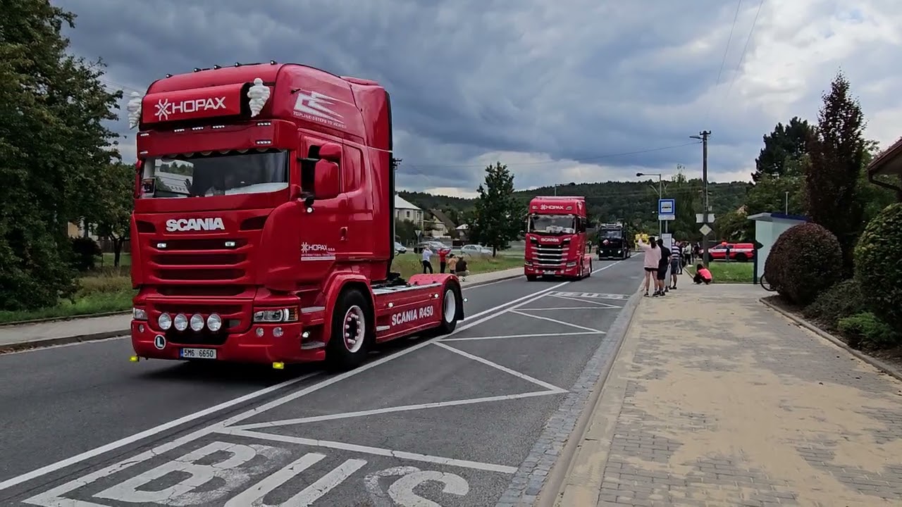 🚚 🚛 🚐 Denní spanilá jízda trucků Zlínem a okolím - Štípa #truck #czech 