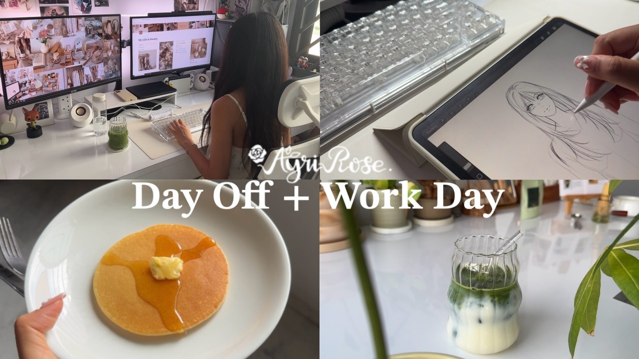 Vlog | Officer Worker Day off and Work Day ⛅ planning for Q4, pancakes, art, turning my life around