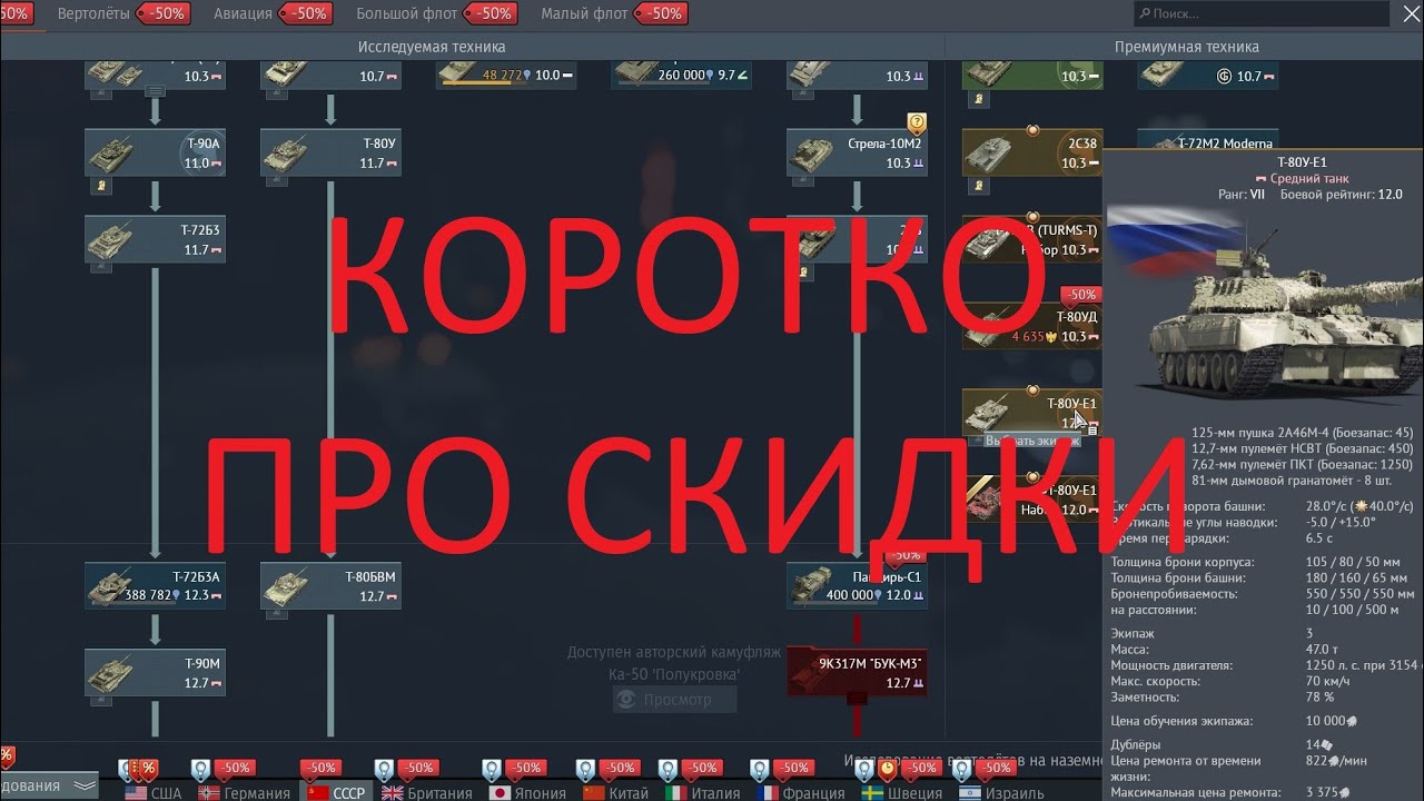 Всё о скидках в War Thunder. Что брать?