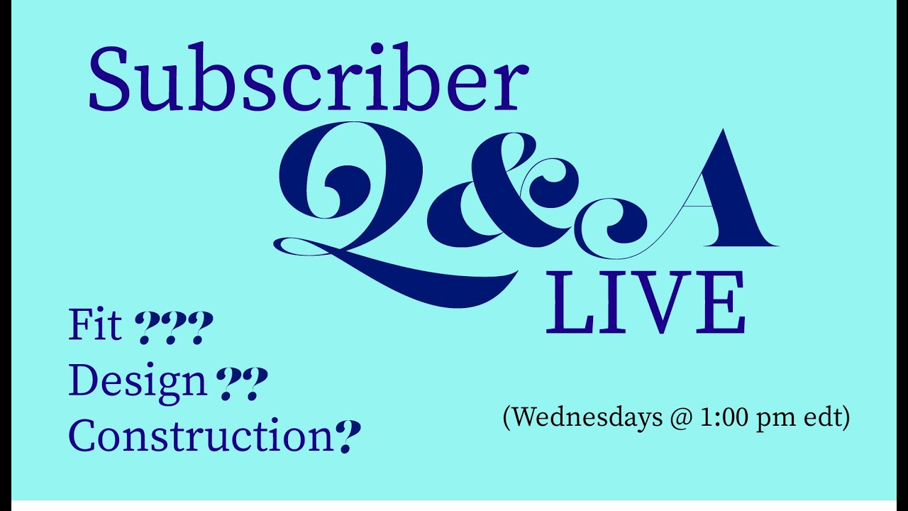 Subscriber Q&A:  Small Bust Adjustment