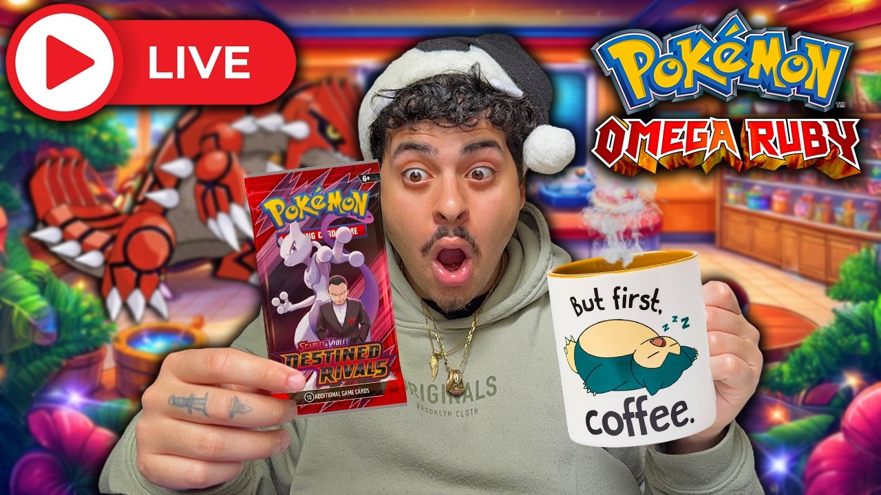 Pokemon Day LIVE Omega Ruby Playthrough While Opening Packs! (Rip & Ship)
