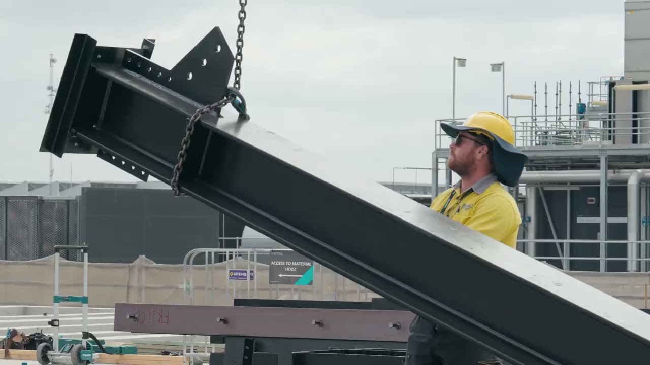 Structural Steel Install - NEXTDC M3 Melbourne