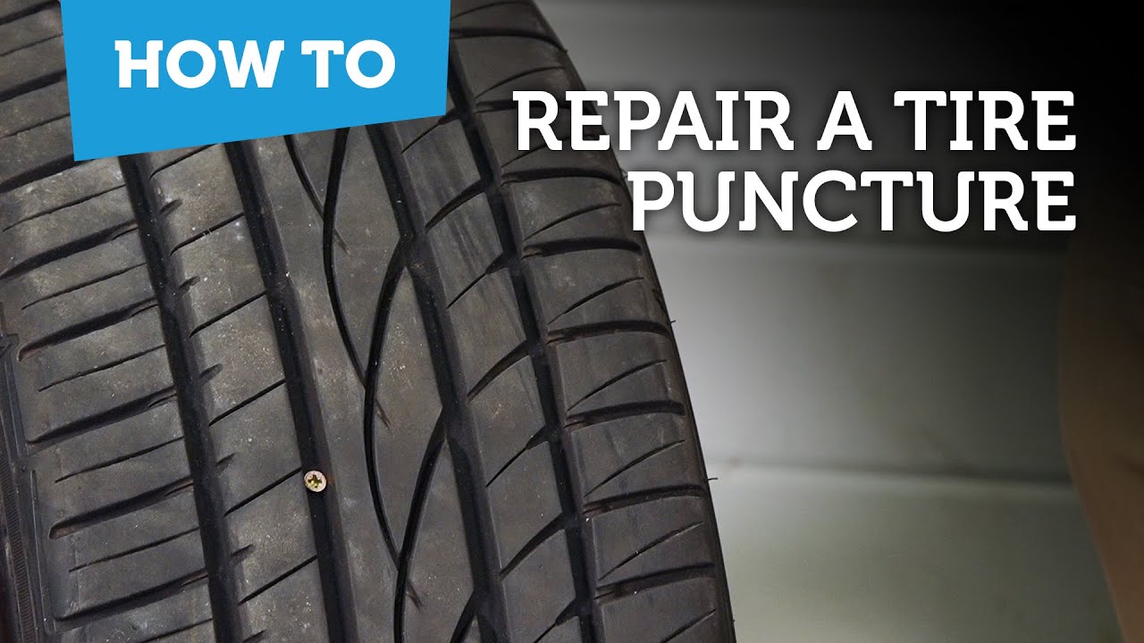 How to repair a tire puncture