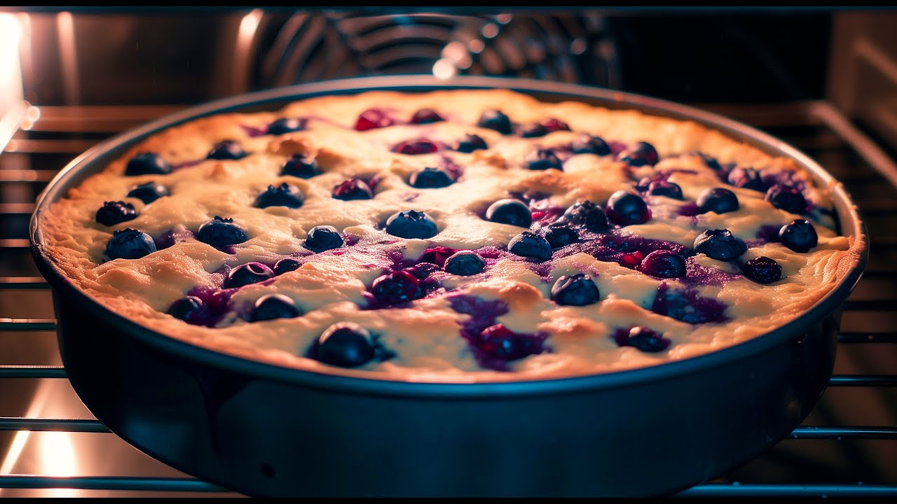 Blueberries & Milk! The famous Blueberry Cobbler from 1930! Melts in your mouth!