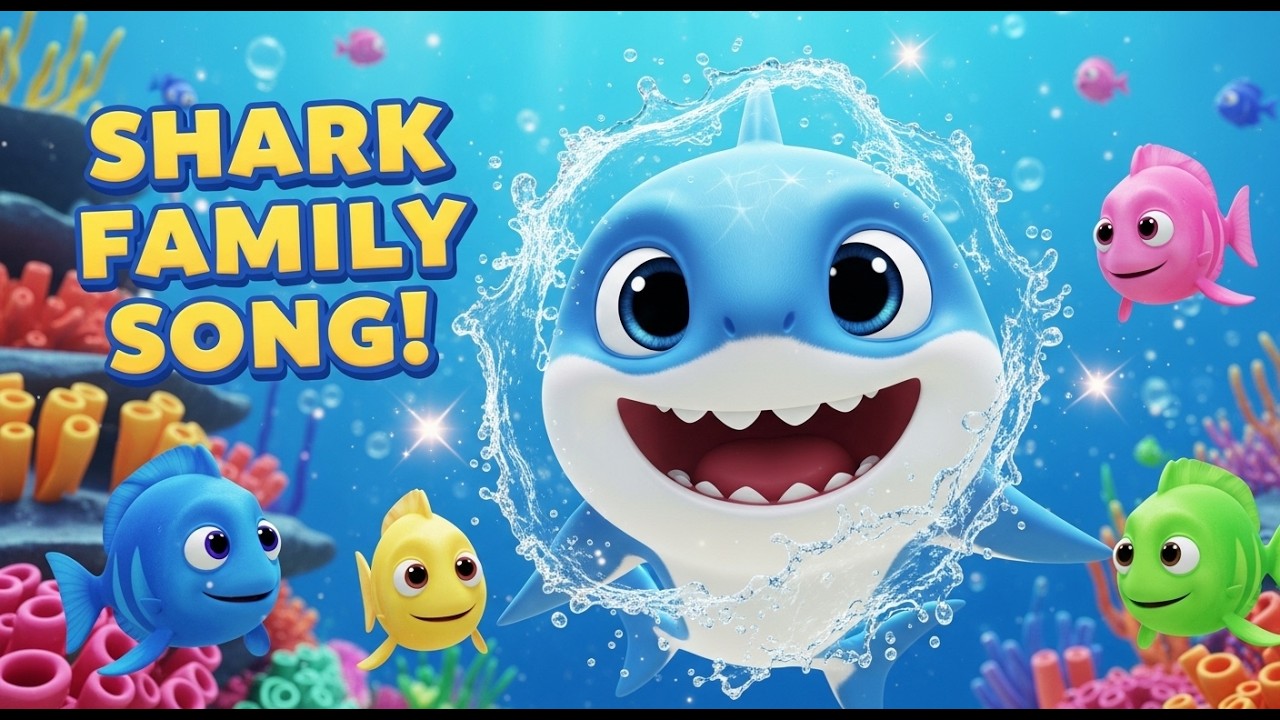 Baby Shark Style Finny Song 🦈 | Learn Colors & Numbers | Fun Kids Animation