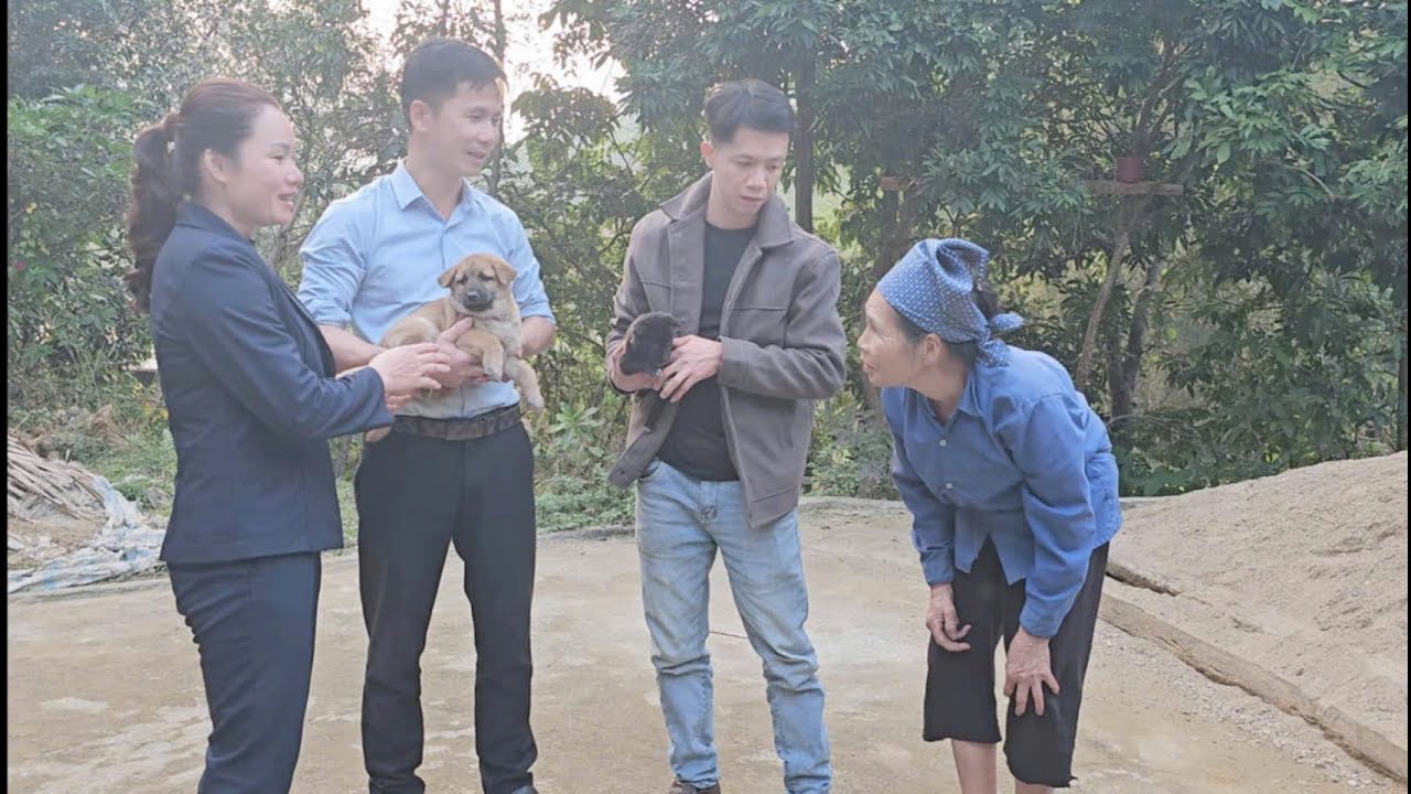 The old woman traded her rice to save the puppy. The child was grateful that she saved his dog.