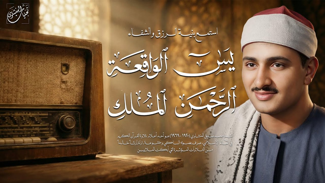 سورة يس والرحمن والواقعة والملك | للرزق والشفاء العاجل | الشيخ المنشاوي جودة عالية HD‏