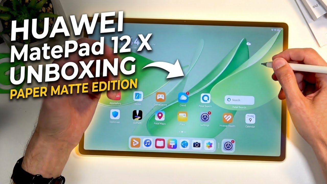 Распаковка HUAWEI MatePad 12 X (2025) &mdash; версия Paper Matte.