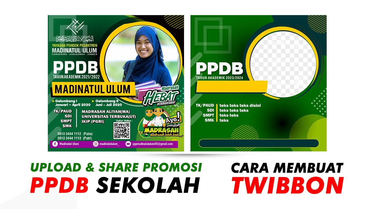Cara membuat TWIBBON di coreldraw -  SANGAT MUDAH
