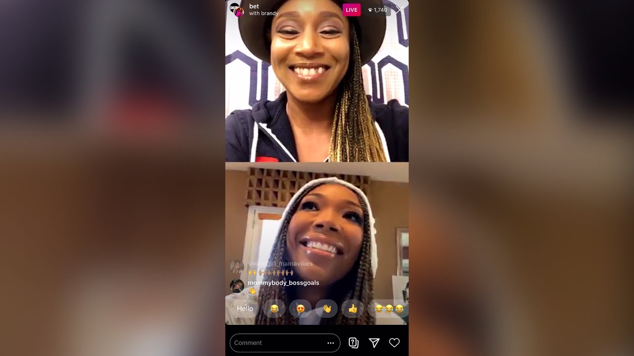 Brandy - BET Instagram Live Takeover