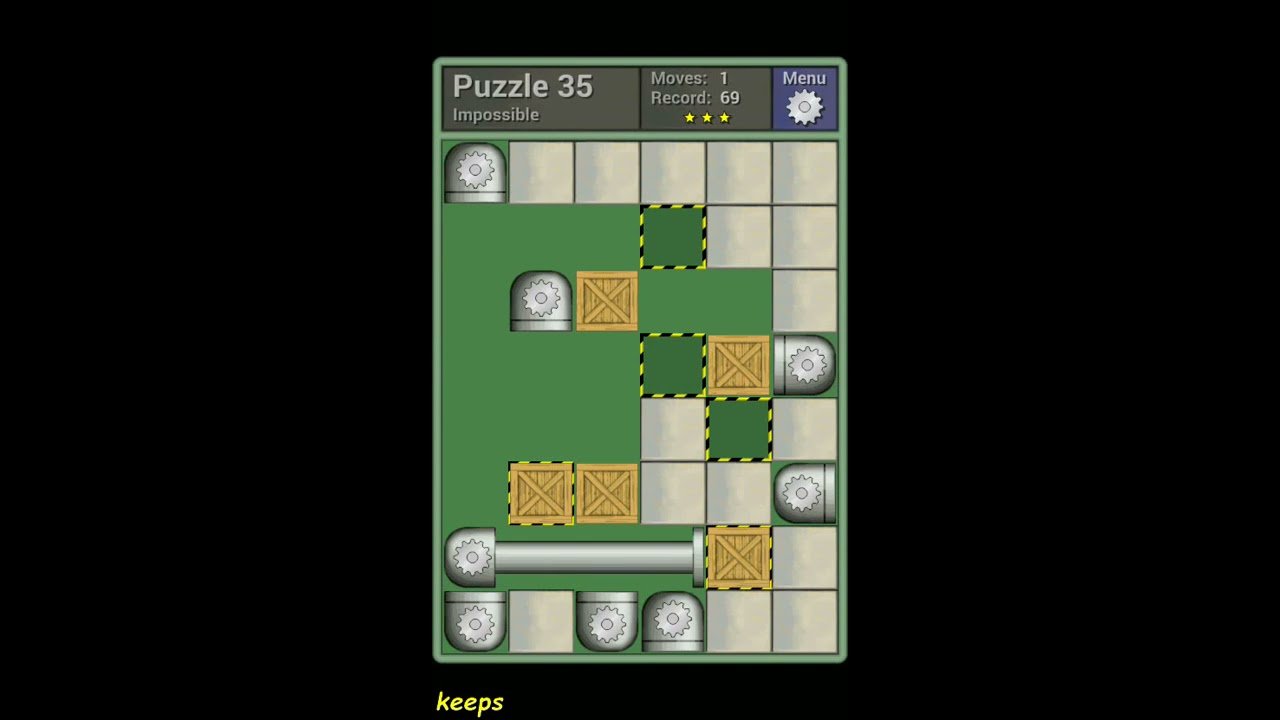 Pushing Machine (Impossible) Level Puzzle 35 - Perfect Solution