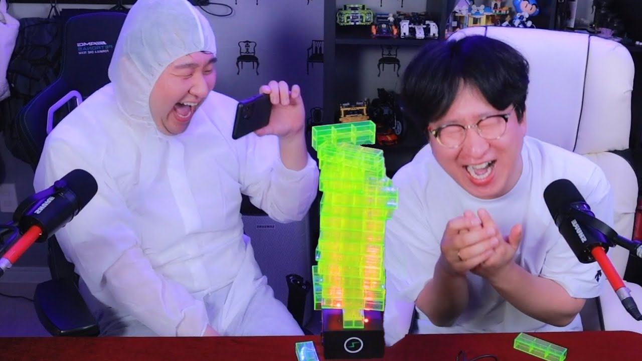 전기가 흐르는 젠가를 샀습니다