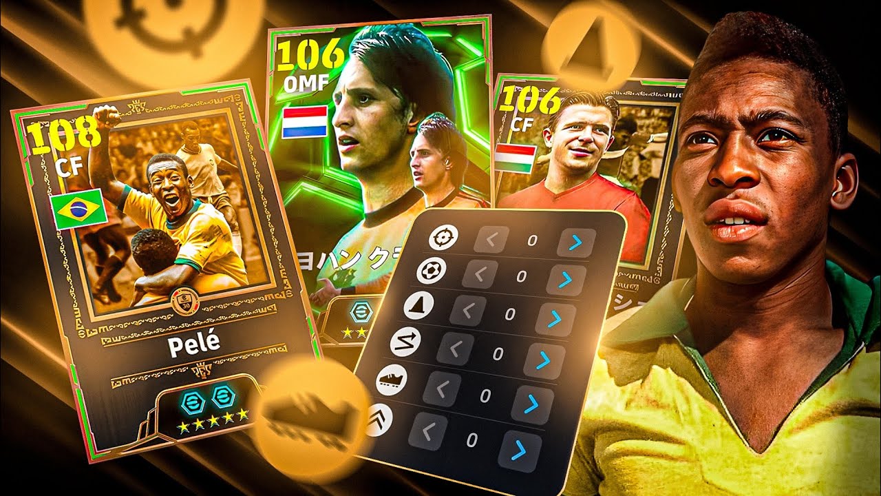 Como treinar o Pelé e deixar ele com 108 de over no eFootball Mobile