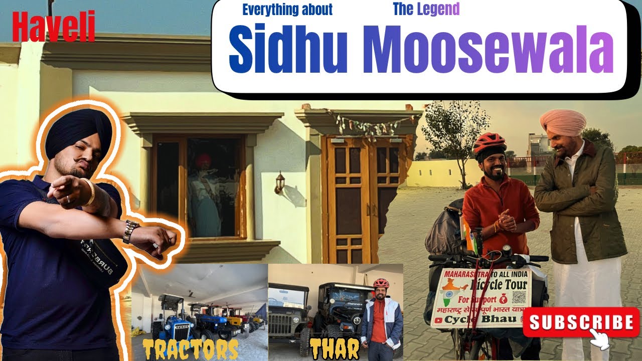 महाराष्ट्र से साइकिल से पहुँचा Sidhu Moose Wala के गाँव Moosa | Emotional Tribute To Sidhumoosewala 
