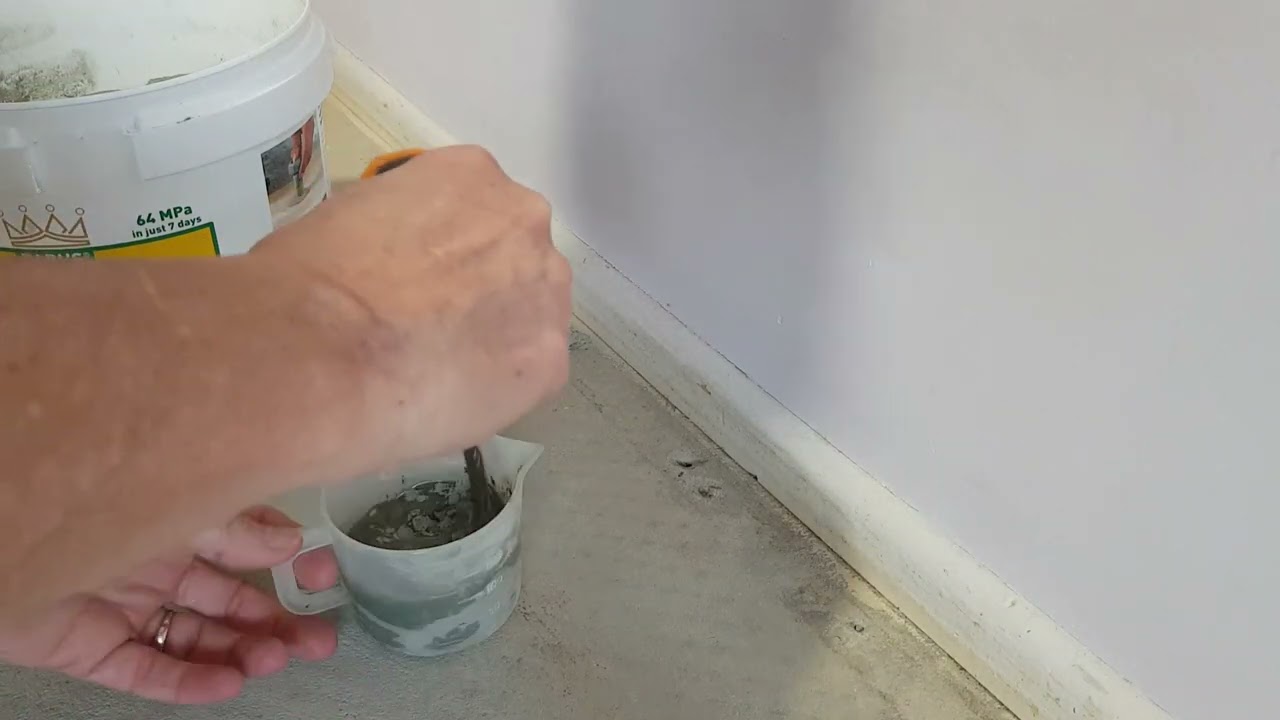 How to remove carpet tacking from concrete and fill the tack holes