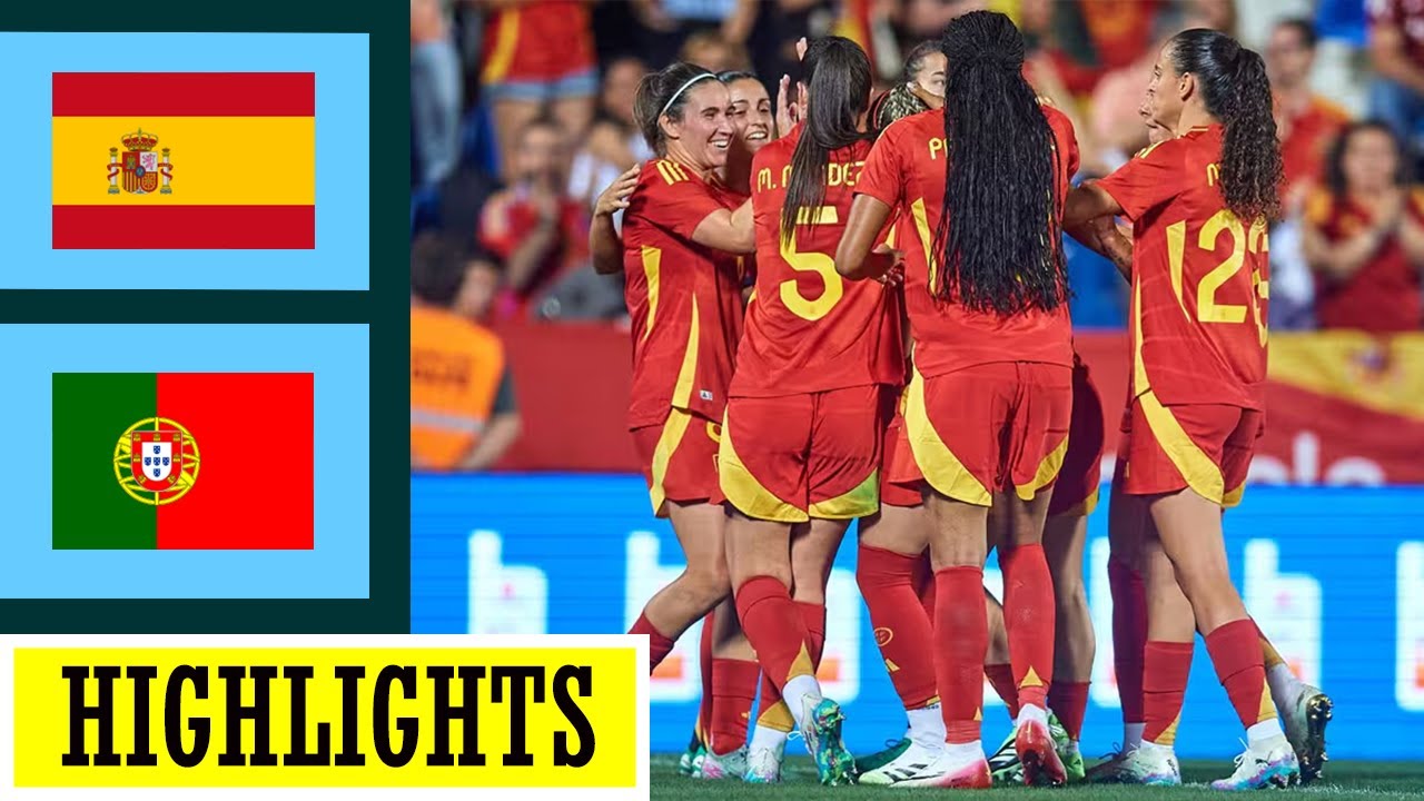 Spain vs Portugal Highlights | Women's Football 2025
