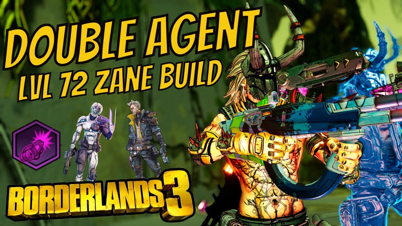 The *BEST* LVL 72 Double Agent Zane Build Borderlands 3