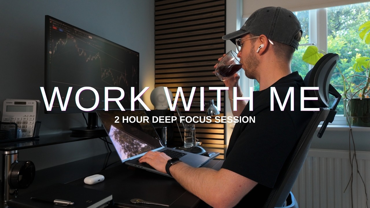 Work With Me | 2 Hour Strategic Focus Session for Work Study & Trading | 50-10 Pomodoro