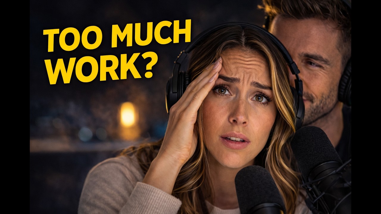 English Conversation Practice – Managing Work Stress | Easy English Podcast (A2–B1)
