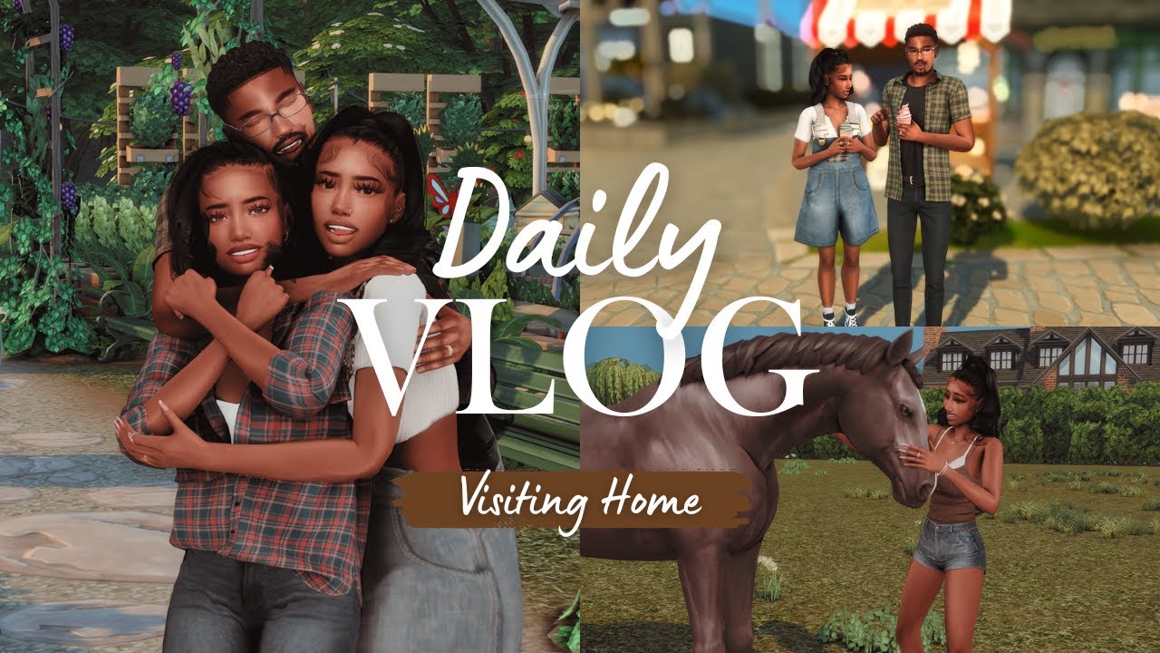 Come Visits My Parents with me in Henford | Sims 4 Vlog🎥