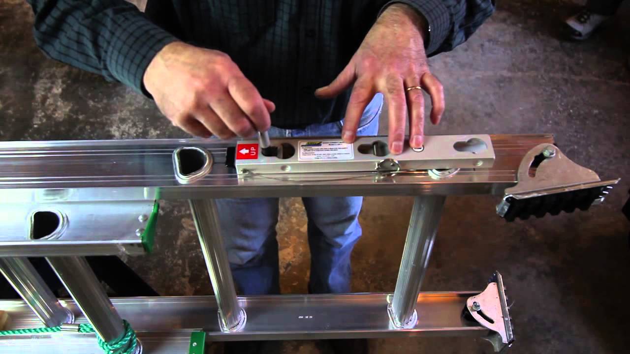 Levelok Quick Connect Ladder Leveler Installation on Werner D1200 2 Extension Ladder