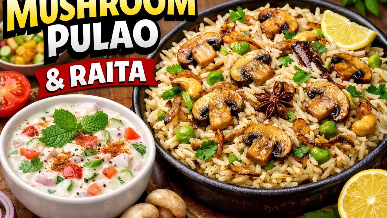 Mushroom pulao/ಮಶ್ರೂಮ್ ಪಲಾವ್ #foodlovers #mushroom #trending #viral #food #saviruchi 
