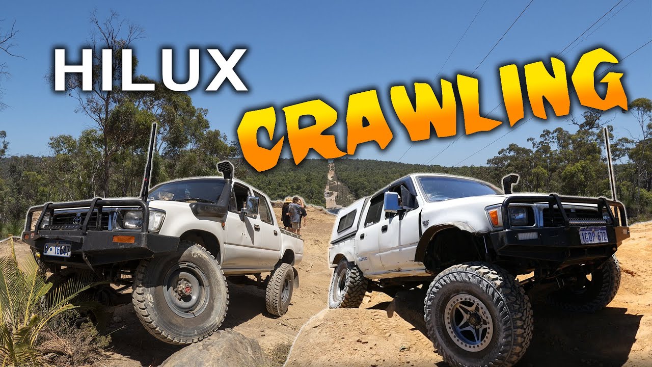 HILUX CRAWLING! Mundaring Powerlines LN106 4WDING