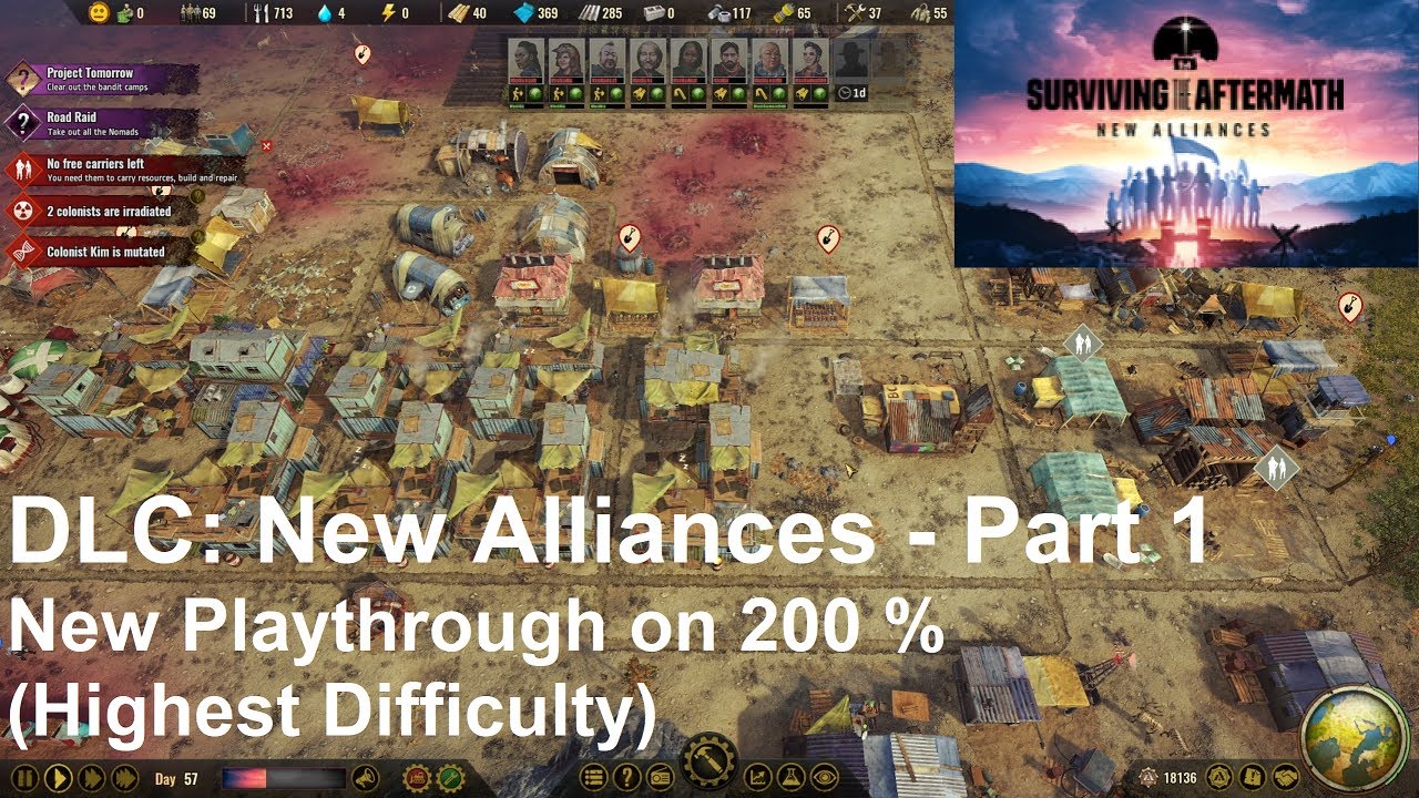 Surviving The Aftermath: New Alliances - Playthrough on 200 % Part 1 - No Commentary Gameplay