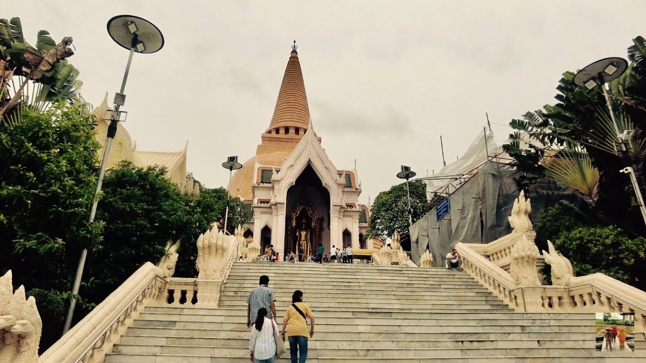 ♫Meditative Thailand Walk with Ambient Music | Nakhon Pathom & Phra Prathom Chedi｜Sleep BGM