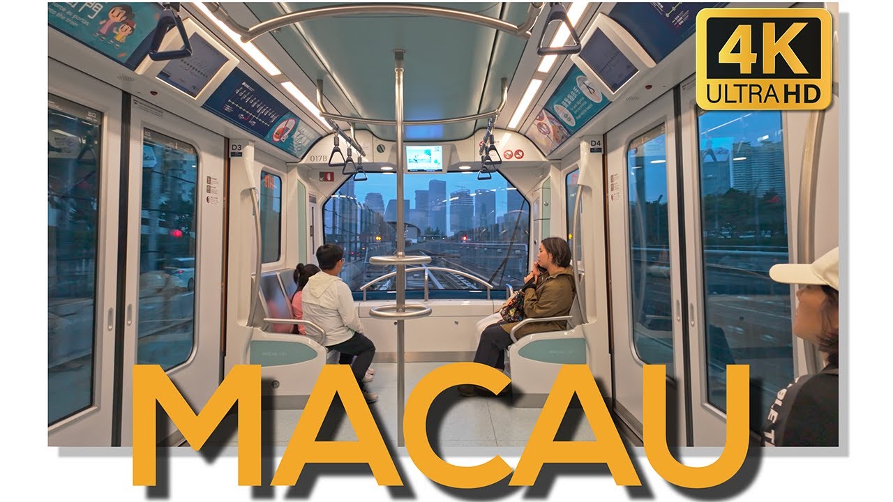 New Macau Metro - Riding the Taipa LRT Line | Macau in 4K