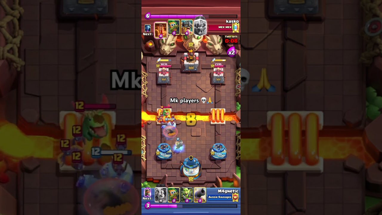Bro thought he beat M4gnetic 💀🙏 #clashroyale