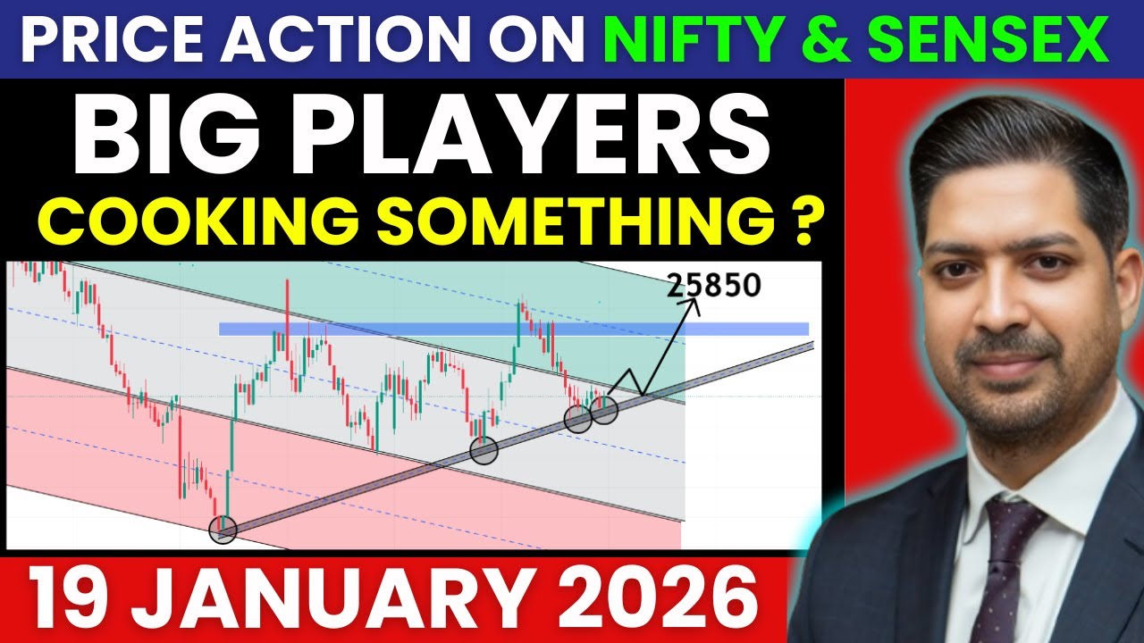 Nifty and Sensex Analysis for MONDAY 19 JAN 2026 | Nifty & Sensex Tomorrow