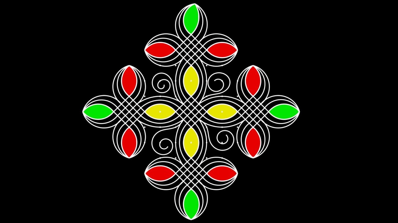 rangoli designs for Frida// mugullu designs// kolam designs