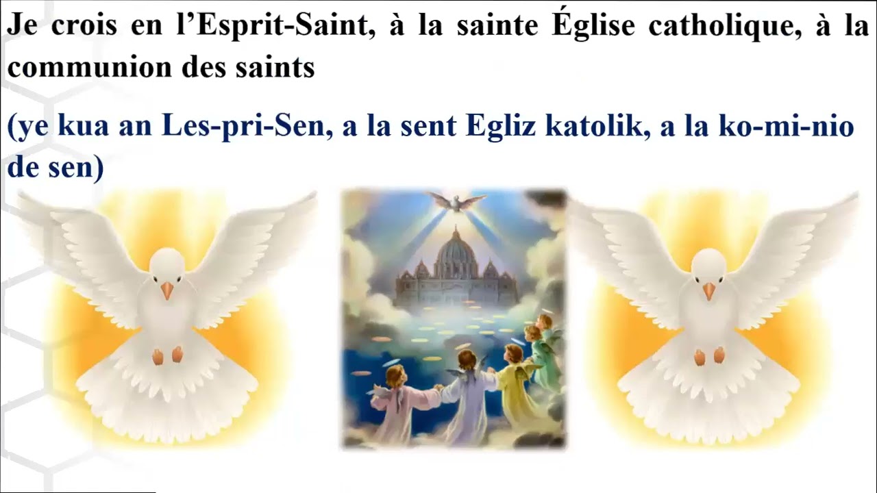 El Credo en francés (Oración)
