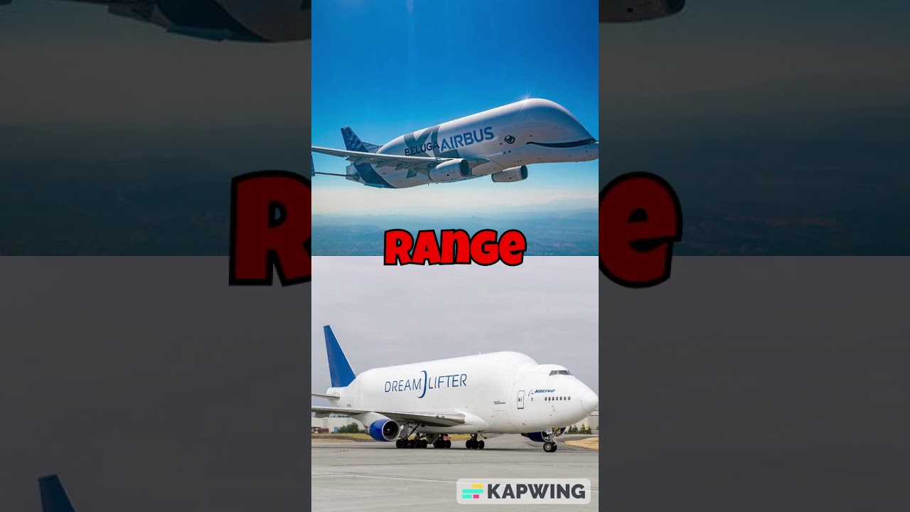 Airbus Beluga VS Boeing Dreamlifter #aviation #boeing #airbus #airbusbeluga #airplanes #planes