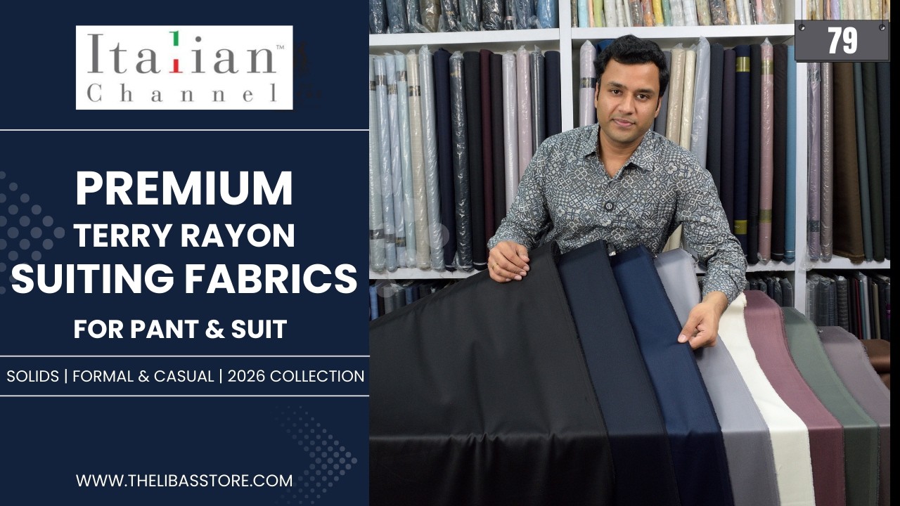 Best Premium yet Affordable Men's Italian Suiting Fabrics | Solids | Terry Rayon | Italian Channel