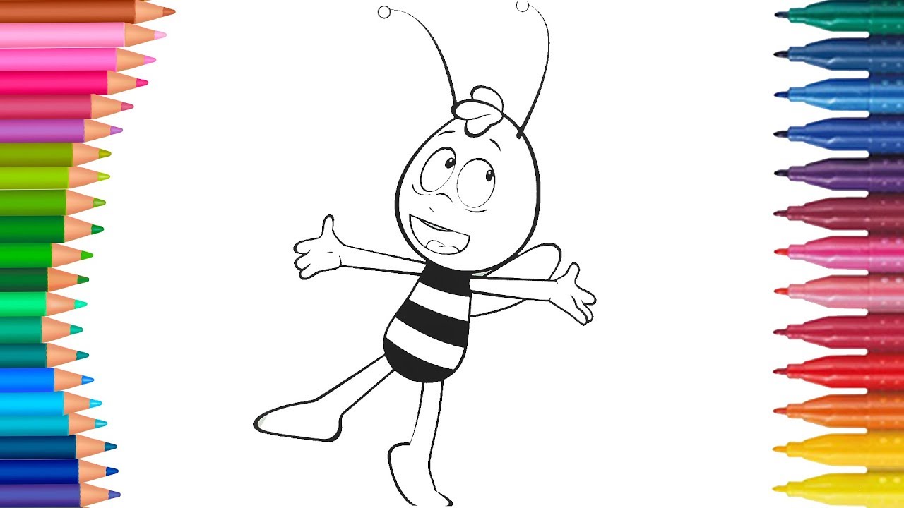 L'Ape Maia di colorazione per Bambini | Piccole Mani Libro Da Colorare