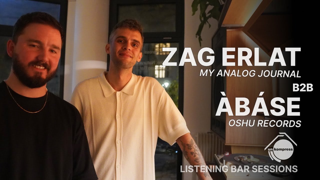 Àbáse b2b Zag Erlat (My Analog Journal) | Vinyl-Only DJ Mix at a Listening Bar in Berlin
