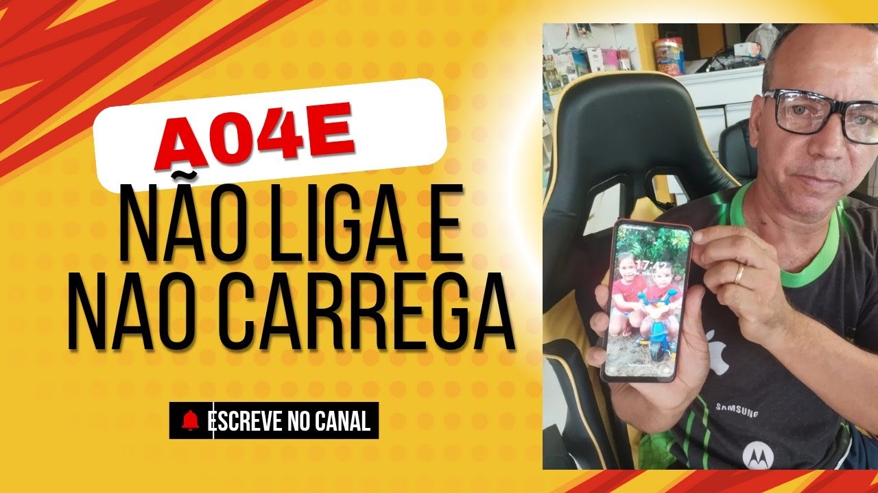 Samsung a04e não liga e não carrega