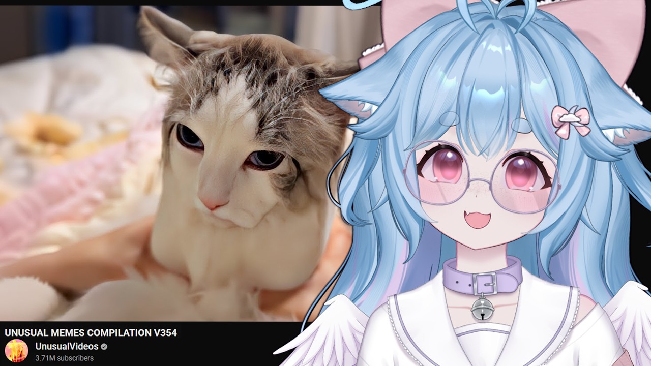 Смешные мемы с мяуканьем | VTuber Comfy реагирует на НЕОБЫЧНЫЕ МЕМЫ