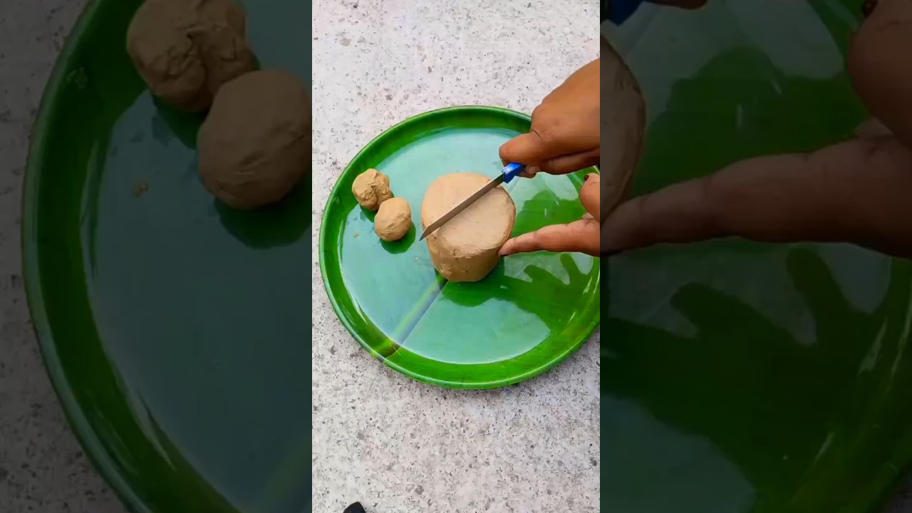 Multani Mitti Clay Cutting 😱 So Satisfying! #shorts #multanimitti #clay #satisfying