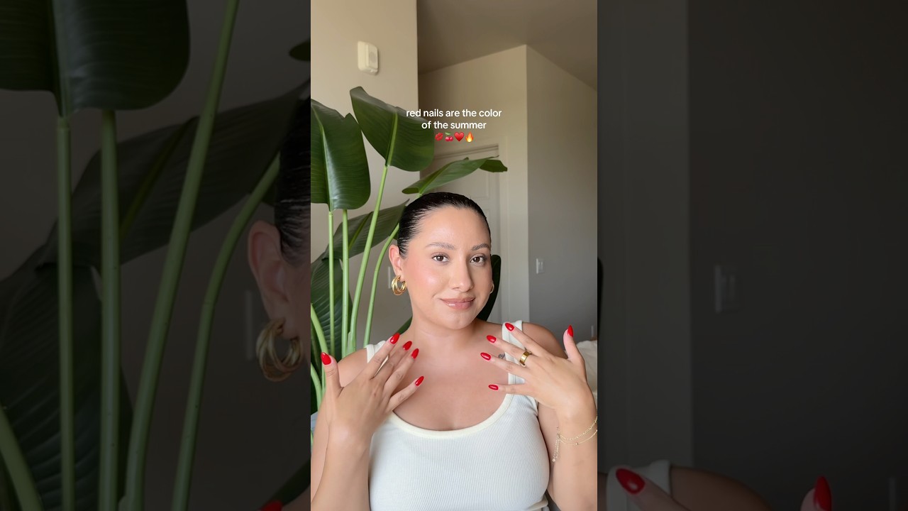 summer nail inspo  | new nails | red nails