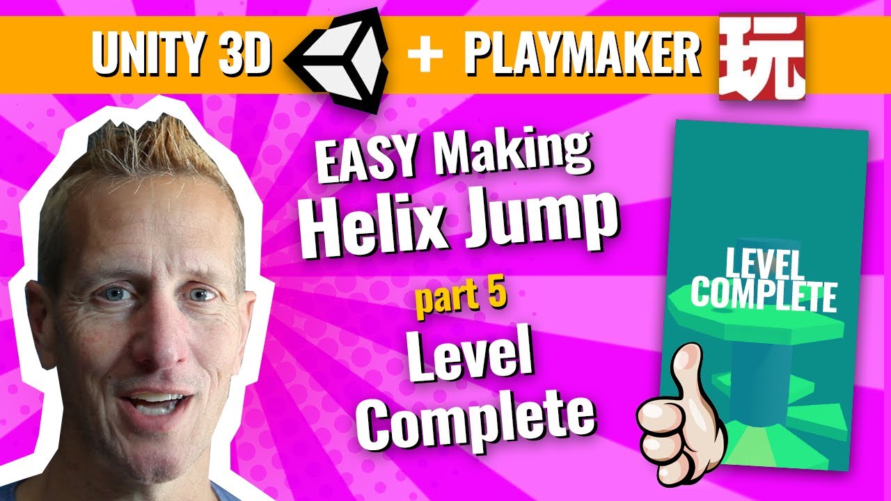 Unity 3D Playmaker создает Helix Jump &mdash; уровень завершен